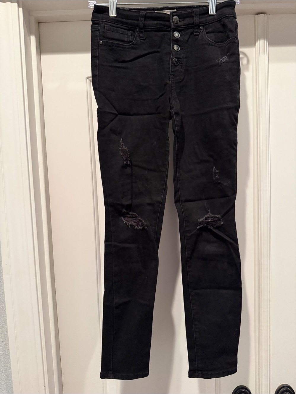 RSQ Black Distressed Skinny Jeans